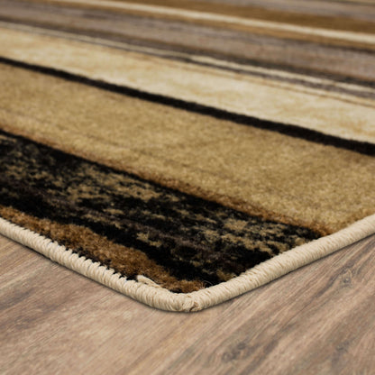 Tapis de style bohème à rayures multicolores Sultan de la collection Curated Nomad