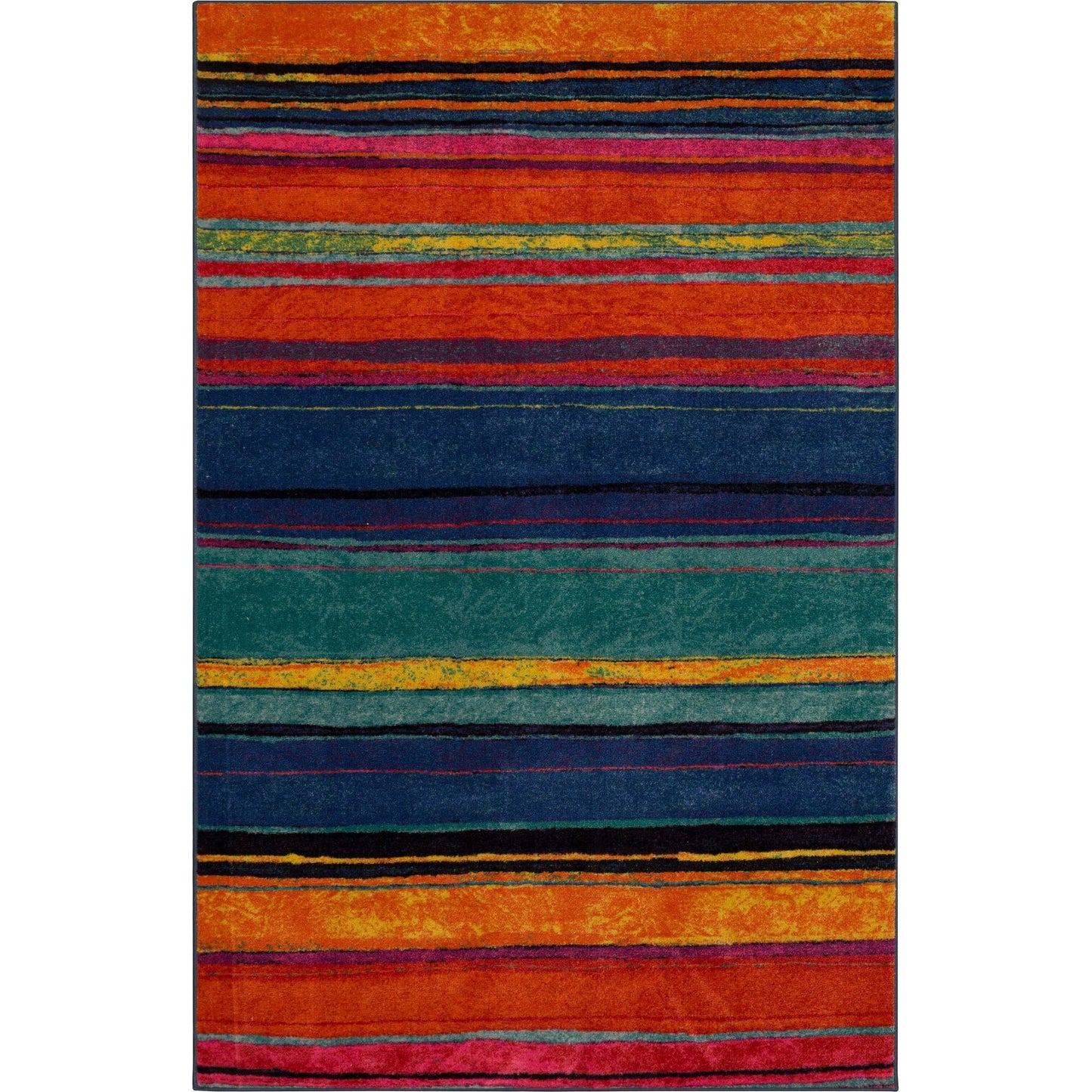 Tapis de style bohème à rayures multicolores Sultan de la collection Curated Nomad