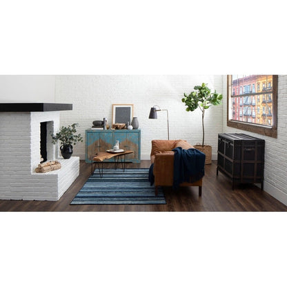 Tapis de style bohème à rayures multicolores Sultan de la collection Curated Nomad