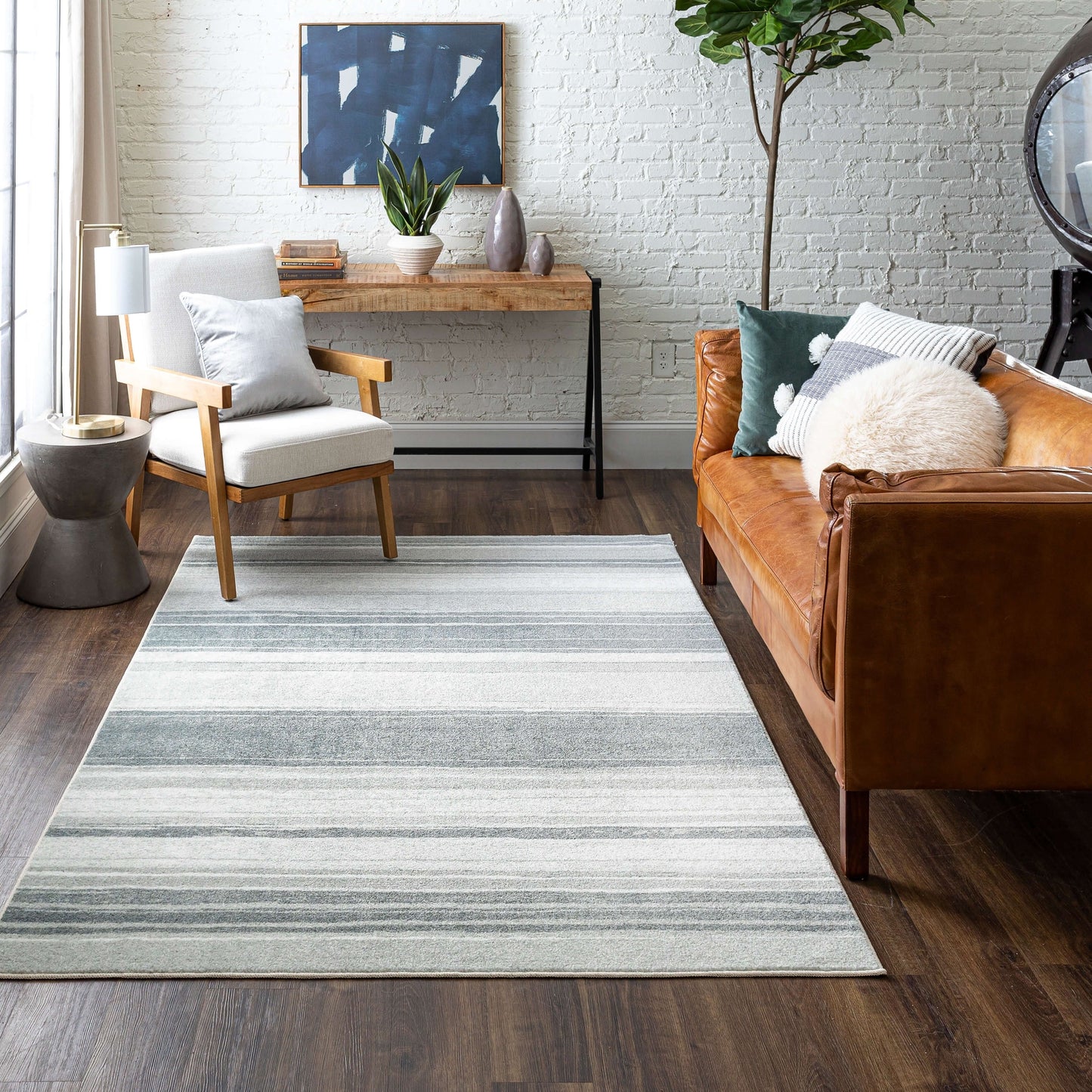 Tapis de style bohème à rayures multicolores Sultan de la collection Curated Nomad