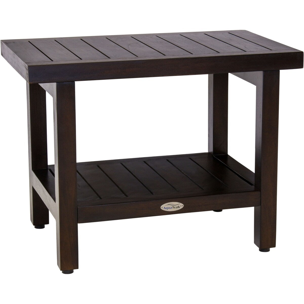 Banc de douche original en teck pour spa