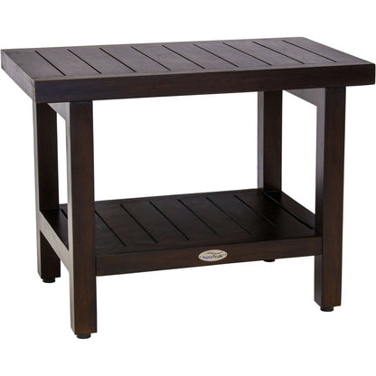 Banc de douche original en teck pour spa