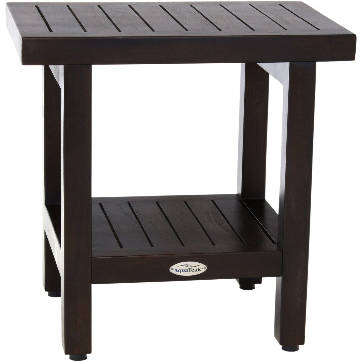 Banc de douche original en teck pour spa