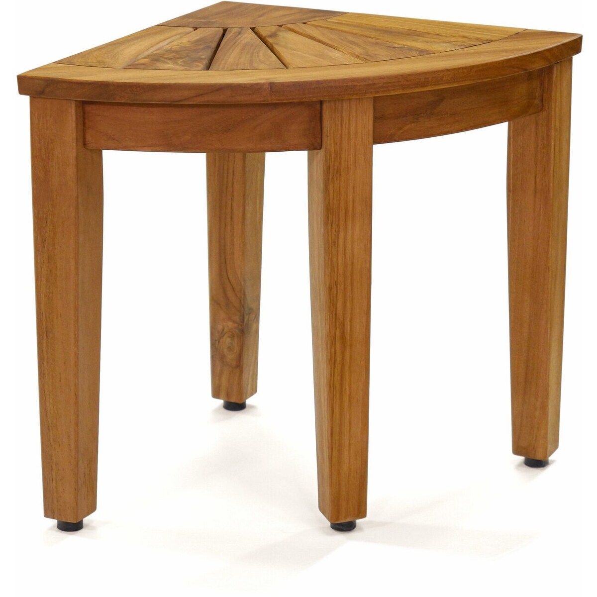 Banc de douche d'angle original Kai en teck