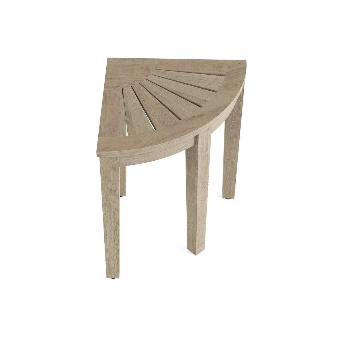 Banc de douche d'angle original Kai en teck