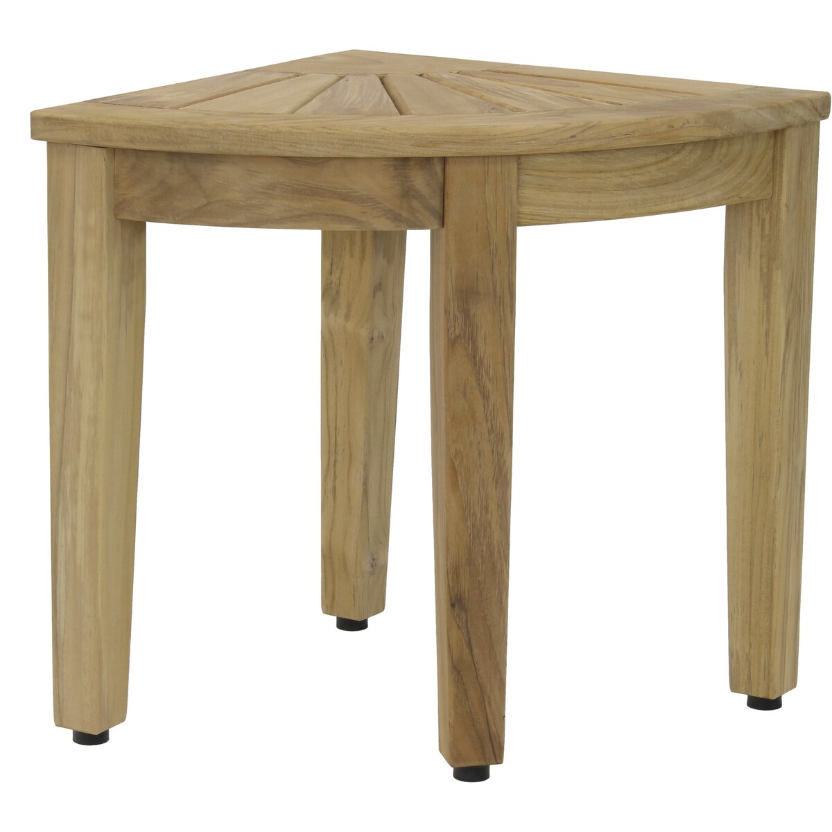 Banc de douche d'angle original Kai en teck