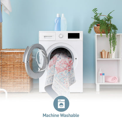 Tapis multi-usages traditionnel vintage vieilli, lavable en machine