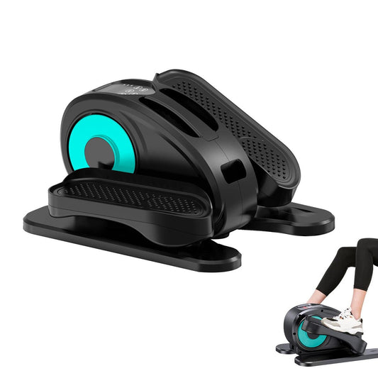 Appareil elliptique de bureau, vélo elliptique avec télécommande, pédalier assis pour seniors, adultes et adolescents