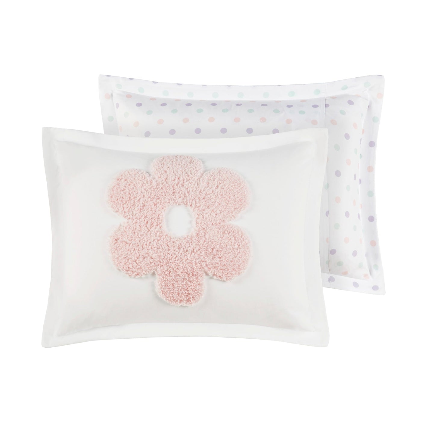 Parure de lit réversible en chenille tuftée Madeline Floral d'Intelligent Design Kids