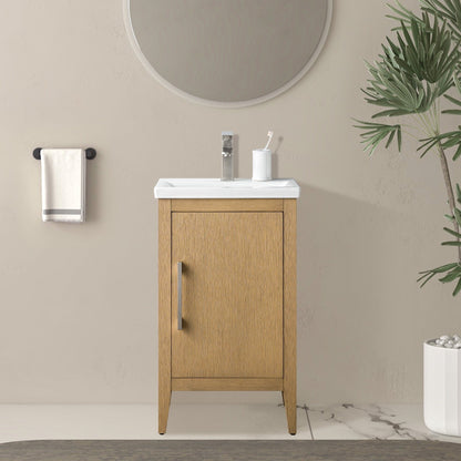 Meuble-lavabo simple Vanity Art 20, 24 ou 30 avec dessus en céramique