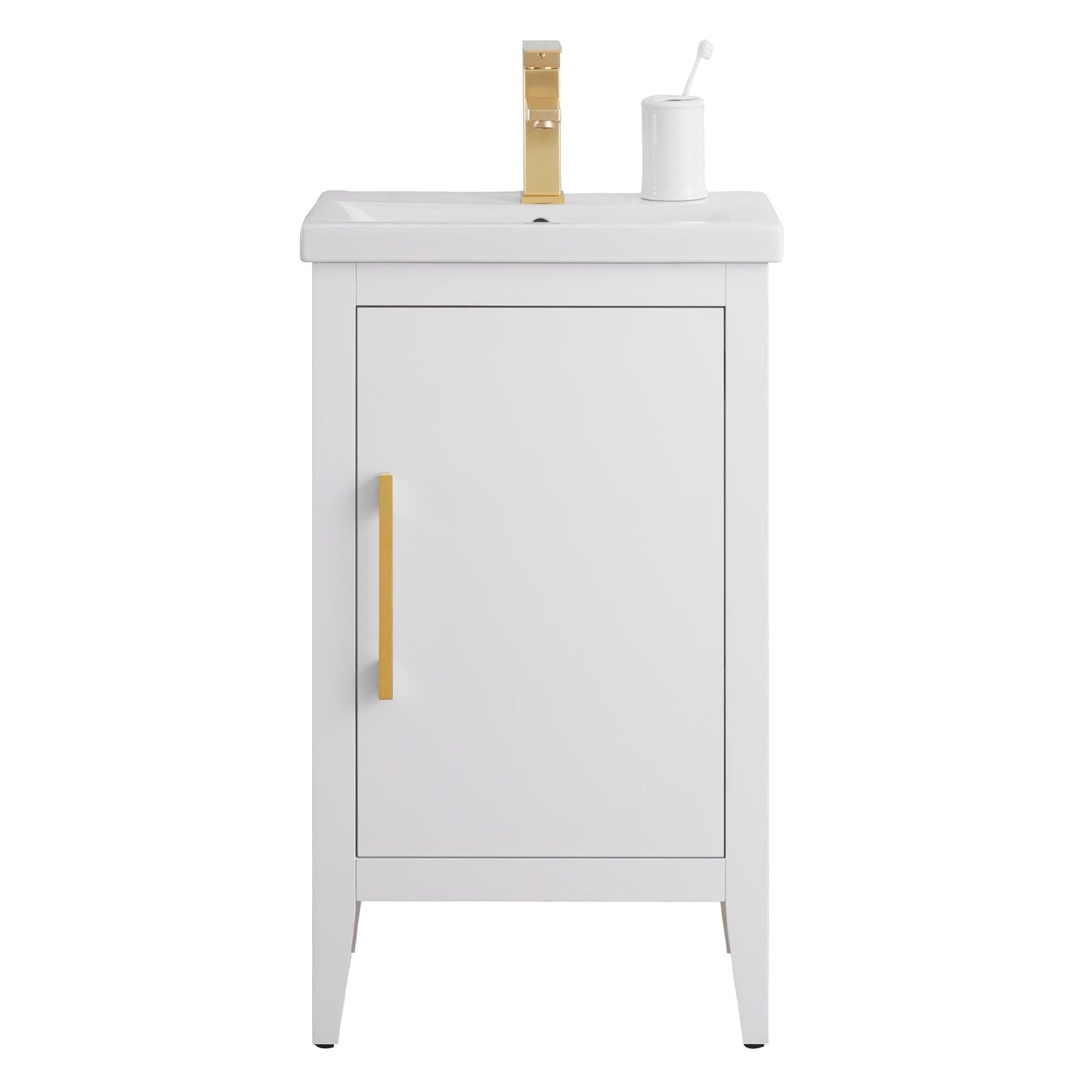 Meuble-lavabo simple Vanity Art 20, 24 ou 30 avec dessus en céramique