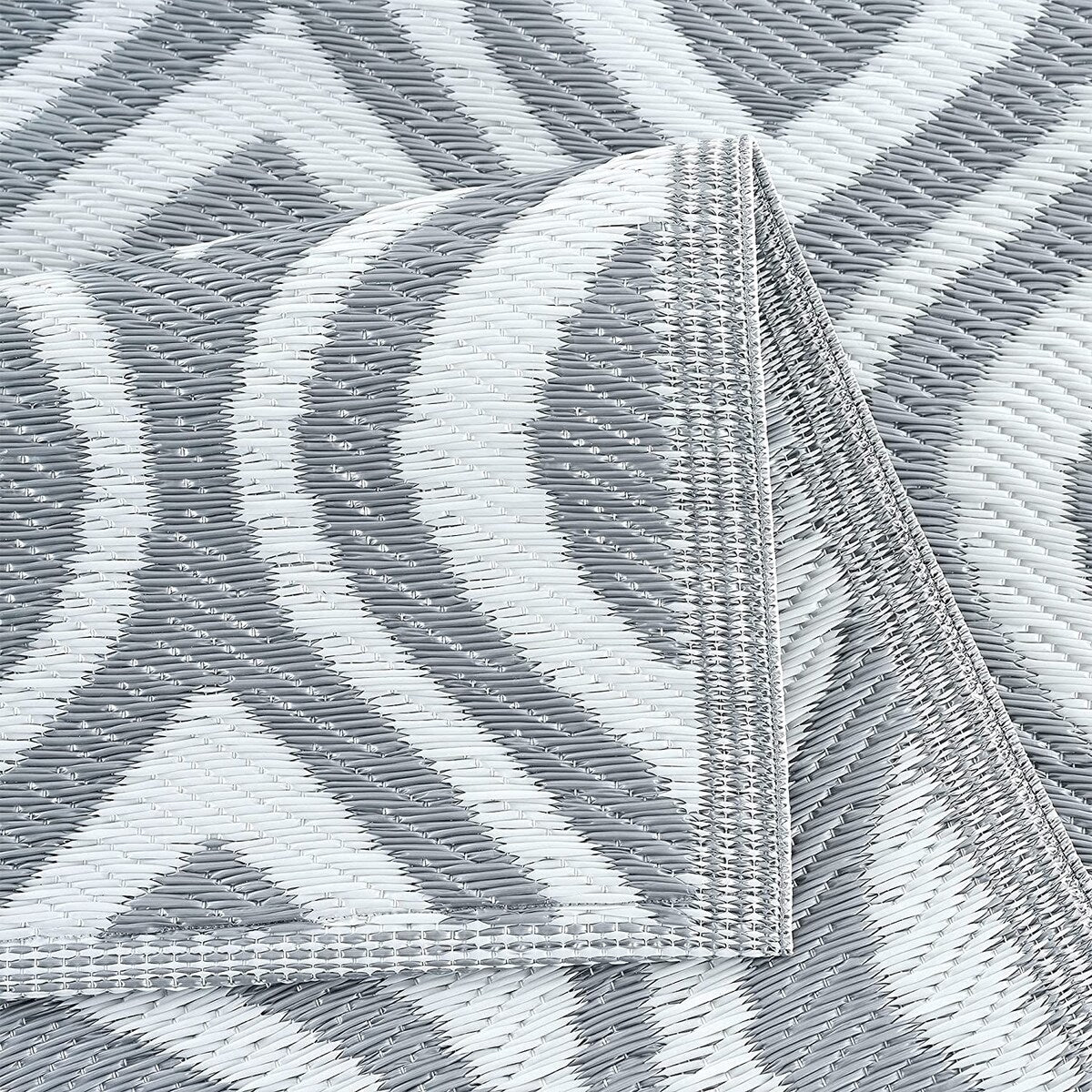 Tapis de sol/tapis d'extérieur léger et réversible Venice en plastique recyclé