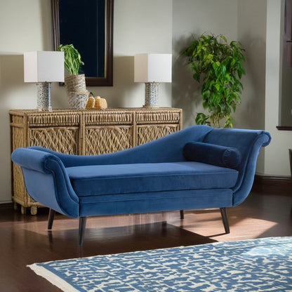 Chaise longue vintage avec accoudoirs en volutes par Christopher Knight Home