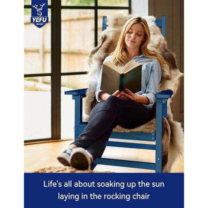 Chaise à bascule d'extérieur toutes saisons WINSOON, lot de 2