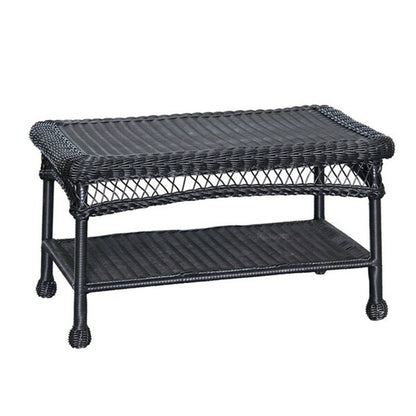 Ensemble de conversation 4 pièces pour patio en osier