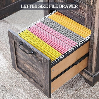 Bureau exécutif Farmhouse 60, bureau en bois pour la maison, bureau d'ordinateur