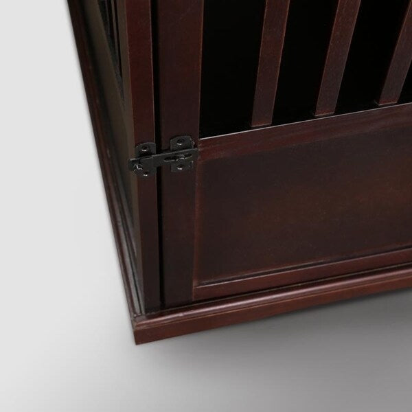 Table d'appoint en bois pour cage pour animaux de compagnie avec porte verrouillable