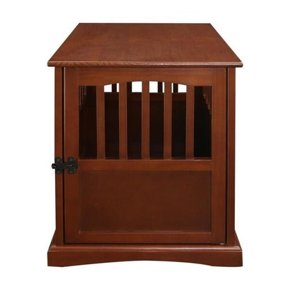 Table d'appoint en bois pour cage pour animaux de compagnie avec porte verrouillable