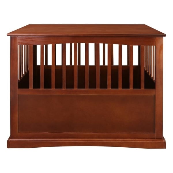 Table d'appoint en bois pour cage pour animaux de compagnie avec porte verrouillable