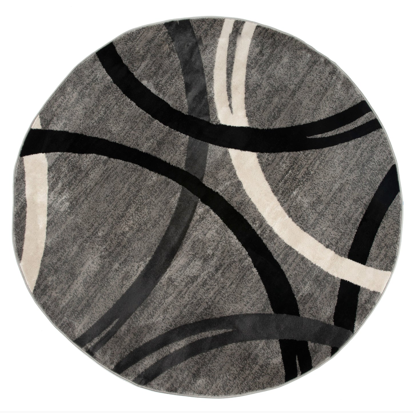 Tapis contemporain à motif de cercles abstraits, collection World Rug Gallery