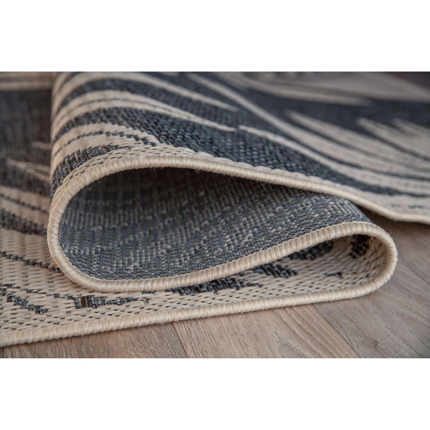 Tapis d'intérieur/extérieur contemporain à motif floral de World Rug Gallery