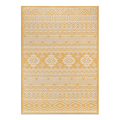 Tapis d'intérieur/extérieur texturé géométrique bohème vieilli World Rug Gallery