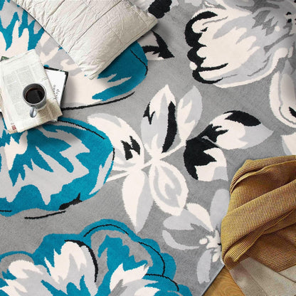 Tapis moderne à motif floral de la galerie World Rug Gallery