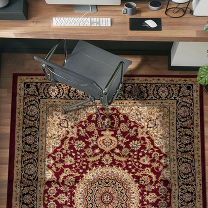 Tapis traditionnel oriental à médaillon de la World Rug Gallery