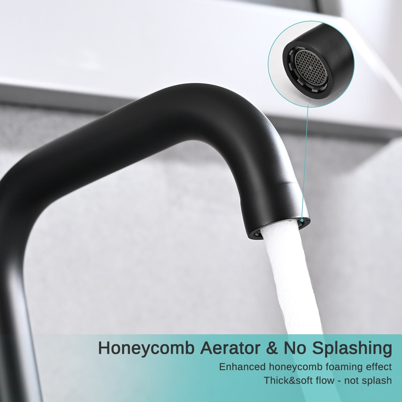 Robinet de lavabo de luxe YASIU 8 pouces à entraxe large avec bonde escamotable