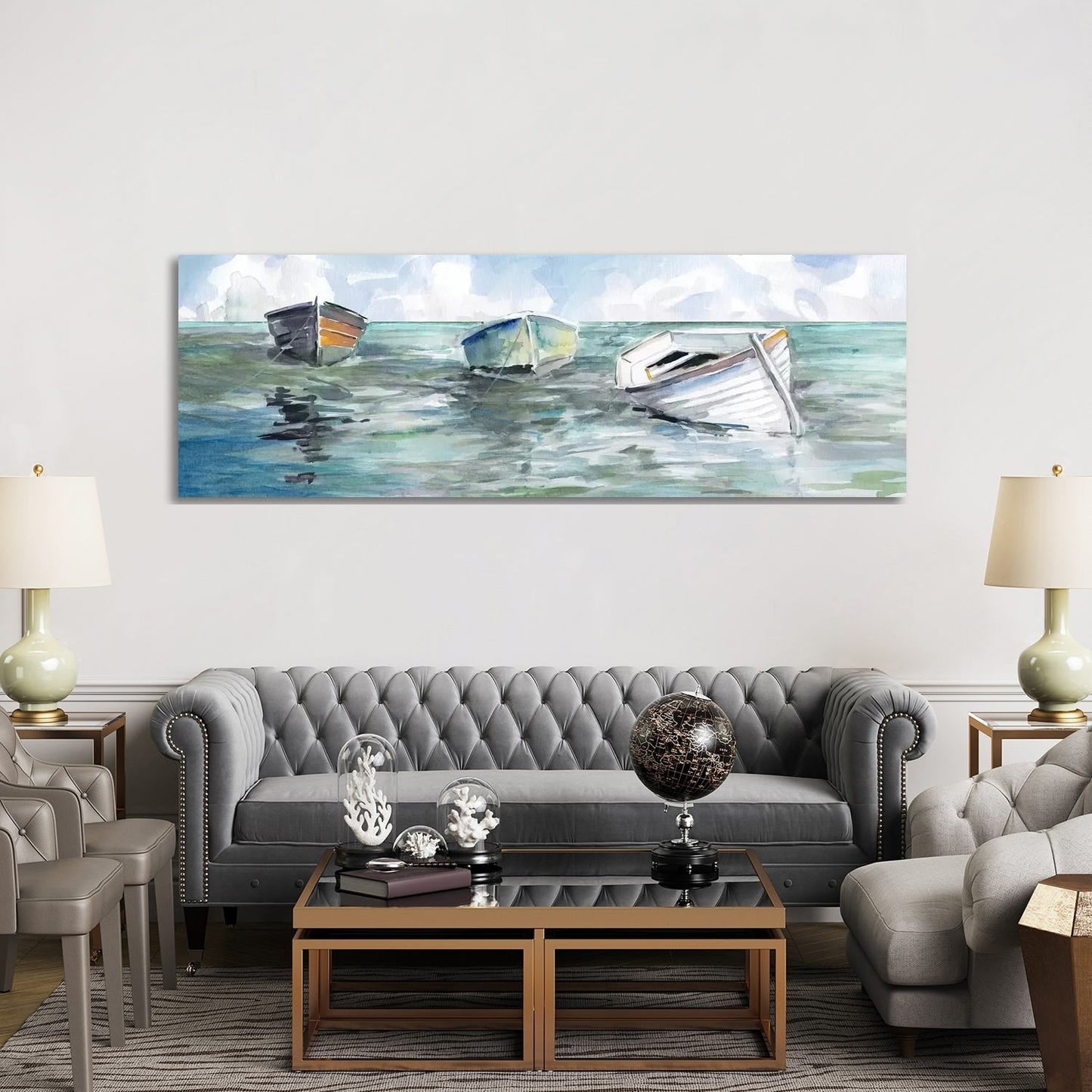 Impression sur toile iCanvas « Prise à marée basse I » de Carol Robinson